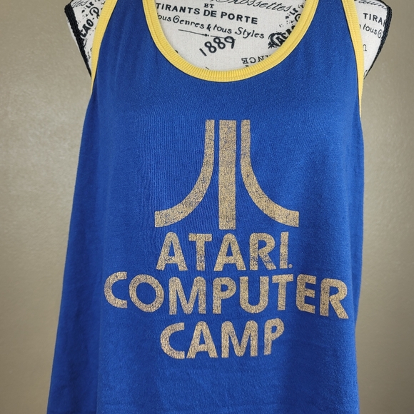 Junk food XXL Atari Computer Camp Tan Top Muscle - Picture 2 of 7
